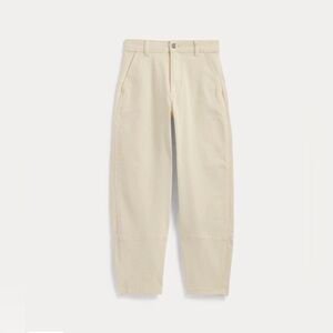 Everlane off white barrel utility pant, size 4. In excellent condition
